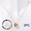Natural Stone Beaded Necklace Set