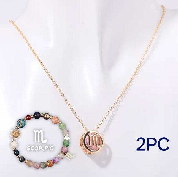 Natural Stone Beaded Necklace Set