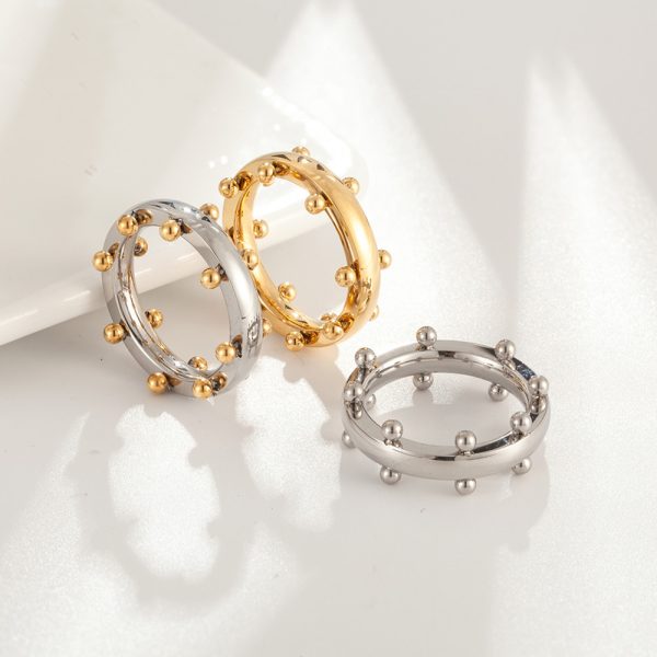 Fashion Cool Ring Golden Smooth Minimalist