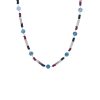 Vintage Shoushan Stone Aquamarine Beaded Necklace