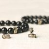 Black Stone Single Ring Bracelet For Men And Women