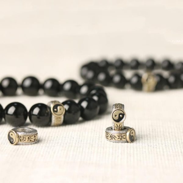 Black Stone Single Ring Bracelet For Men And Women