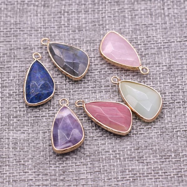 Semi-precious Stone Drop Pendant DIY Jewelry Accessories