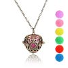 Multicolor Aromatherapy Ball Pendant Necklace Alloy