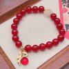 Red Agate Bracelet Female Lucky Bag Bamboo Festival New Year