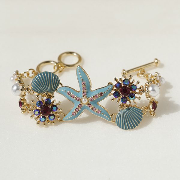 Female Fashion Vacation Style Ocean Starfish Shell Bracelet
