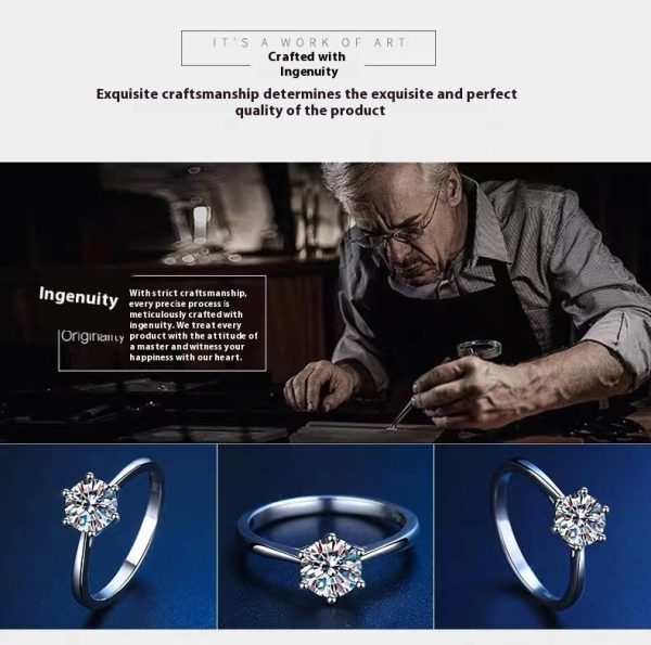 Moissanite Diamond Ring Carat Classic Couple
