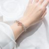 Natural Moonstone Single Circle Handmade Bracelet