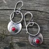 RETRO Geometric Circle Turquoise Earrings