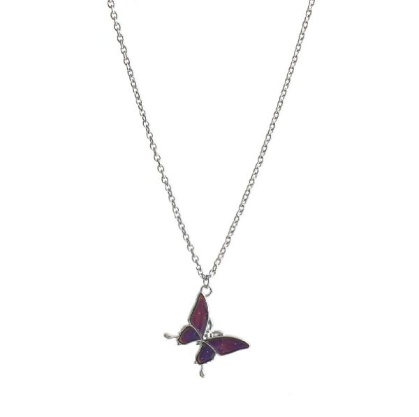 Women's Retro Color-changing Butterfly Necklace