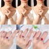 Ruby Pigeon Blood Red Ring Vintage T Square Diamond S925 Silver