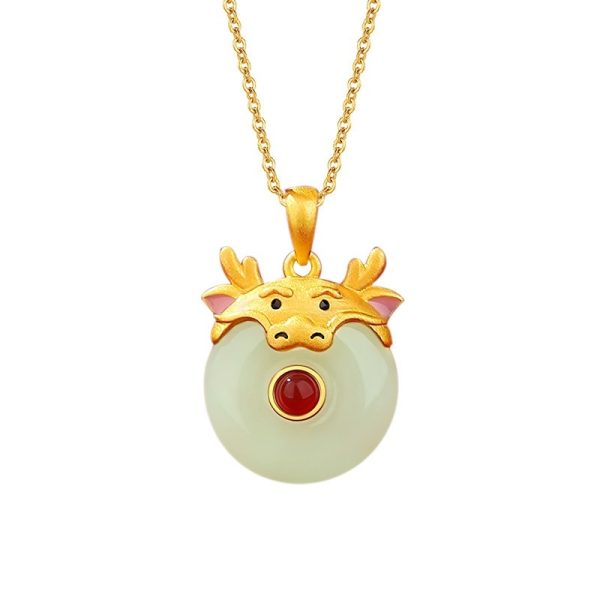 d7252eee-d239-4c30-8adb-edb46504594e_trans.jpeg Hetian Jade Peace Buckle Cute Snake 925 Sterling Silver Zodiac Necklace
