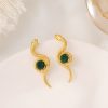 Women's Temperamental Vintage Diamond-set Snake Earrings