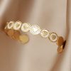Adjustable Opening Bracelet Love Heart White Shell