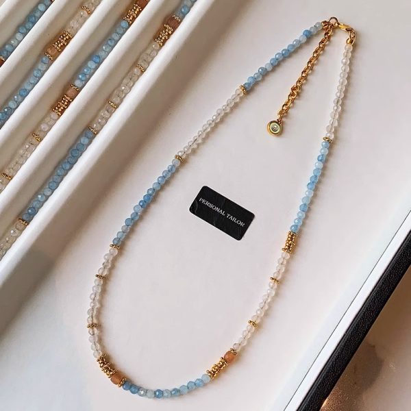 Natural Crystal String Beads Women's Necklace Bracelet