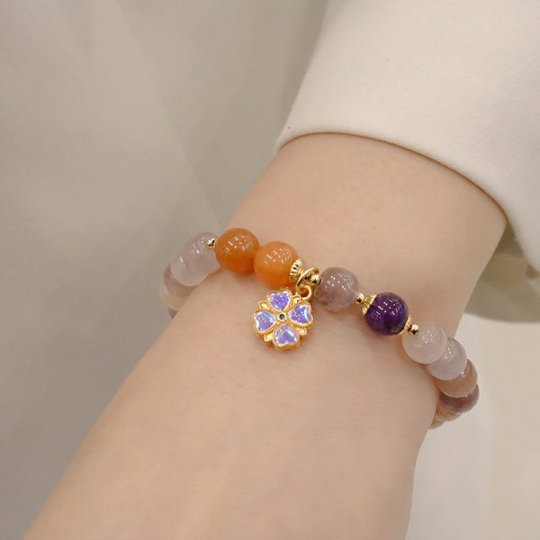 New Natural Jinsi Jade Bracelet Violet Bracelet