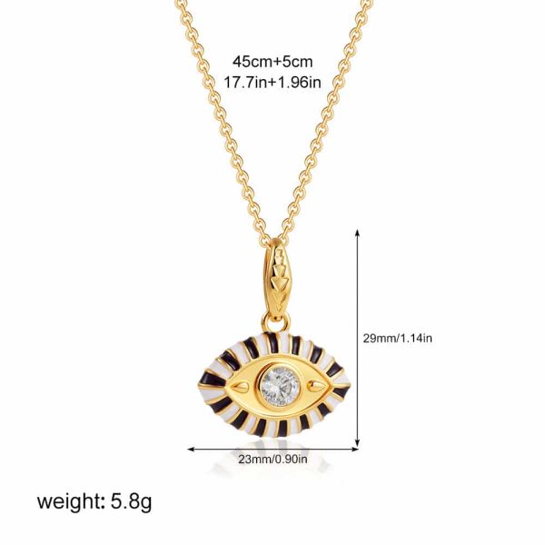 Colorful Crystals Pendant Necklace Clavicle Chain