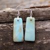 Stone Trapezoid Drop Boho Luxury Earrings