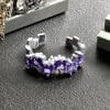 Fashion Color Open-end Zircon Ring Women