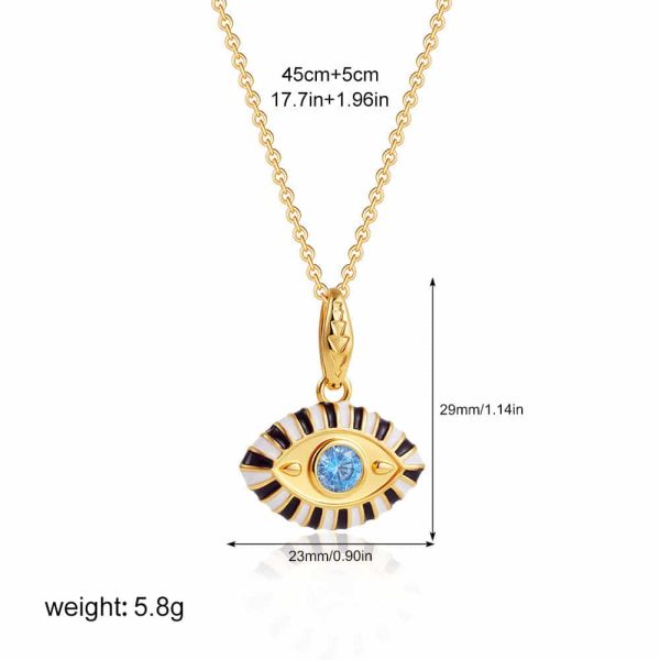 Colorful Crystals Pendant Necklace Clavicle Chain