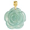 Blue Rose Jade Pendant For Women