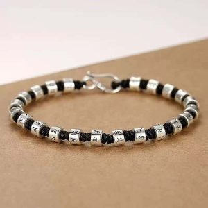 Six Words Mantra Carrying Strap Male Laid-back Bracelet Female Personality
