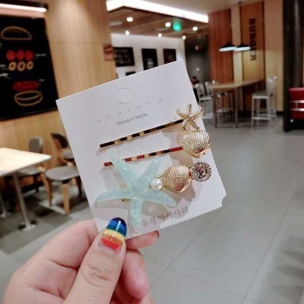 d8cb3dd2-ee09-40cc-9d58-bc6b9373d3ca.jpg Shell Starfish Hairpin Set Simple Sweet Girl Heart