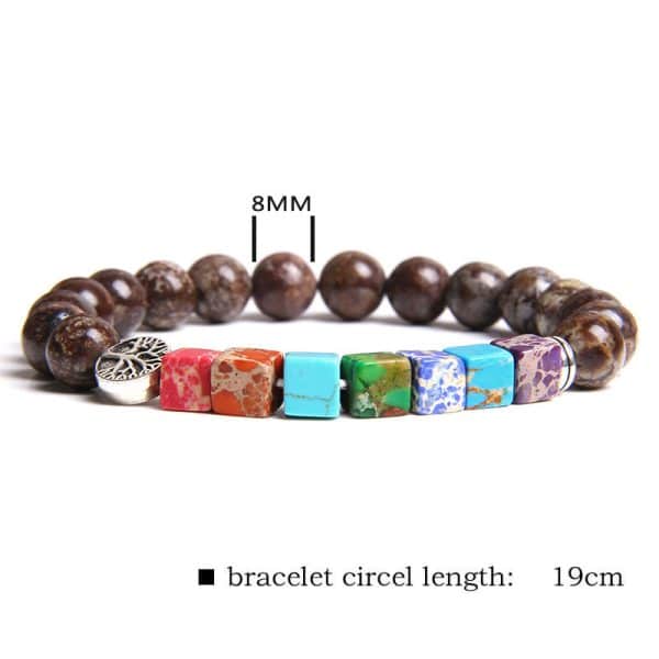 Natural Stone Seven Chakra Bracelet