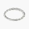 Simple Silver Jewlary Cross Twist Ring
