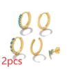 Stacked Earrings Set With Combo Set Ear Clips