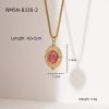 da06a5ae-4973-4278-958c-0119adbf62d5_trans.jpeg Rhodochrosite 18K Gold Titanium Steel Necklace Women's Fashion All-match High Sense