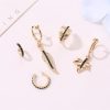 Jewelry Fashion 5-piece Set Of Earrings Trendy Leaves
