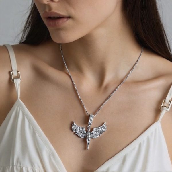 Personality Diamond Stud Men's And Women's Light Luxury Necklace