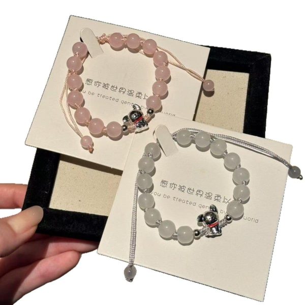 Fashionable All-match High-grade Bead Accessories Couple Bracelet