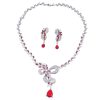 Luxury Fashion And Fully-jewelled Inlaid Multi-color Zircon Set Bridal Wedding Accessories