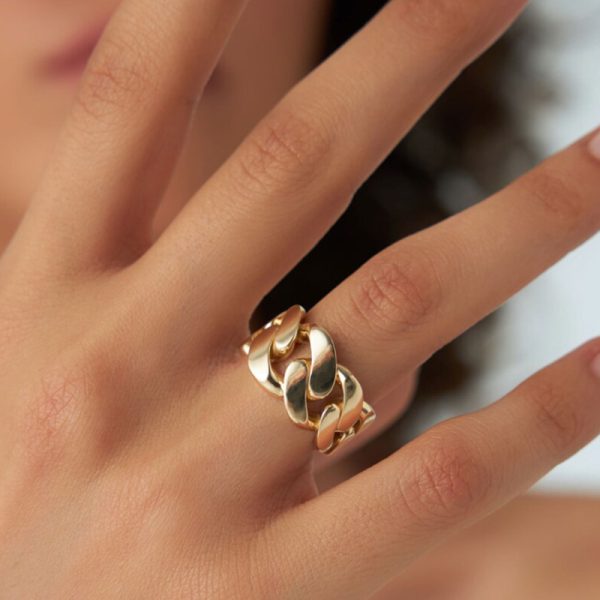 Fashion Personality Titanium Steel Electroplated Ring