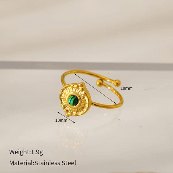 Fashion Natural Stone Turquoise Ring