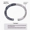 Bracelet Men's 99 Foot Silver Mobius Ring With Loop Pattern