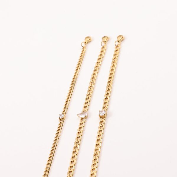 Titanium Steel Plated 18K Gold Women's Bracelet
