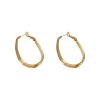 925 Silver Needle Geometric Circle Earrings Retro Temperament Earrings