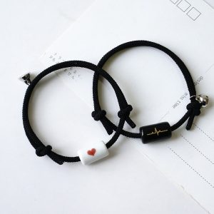Love Magnetic Snap Love Oath Bracelet Pair