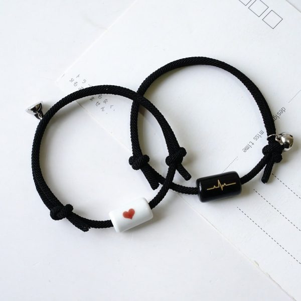 Love Magnetic Snap Love Oath Bracelet Pair