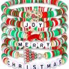 Christmas 6-pack Cute Elk Polymer Clay Bracelet Bracelet Suit