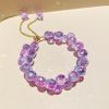 Female Vintage Double Row Crystal Bracelet