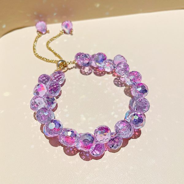 Female Vintage Double Row Crystal Bracelet