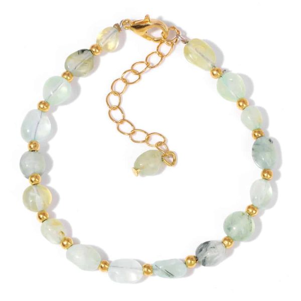 Accompanying Stone Beads Bracelet Women's Irregular Stone Lobster Buckle
