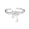 Butterfly Tassel Bracelet New Chinese Style White Agate High Sense
