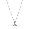 Women's Simple S925 Sterling Silver Fishtail Pendant Necklace