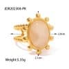 Retro Antique Natural Stone Ring