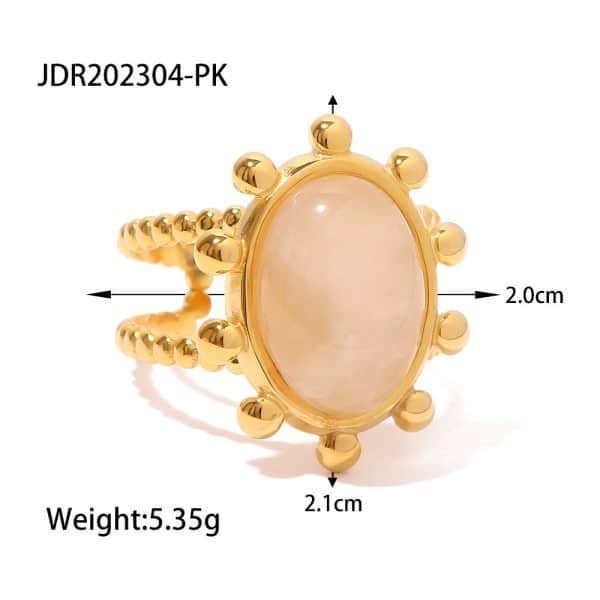 Retro Antique Natural Stone Ring
